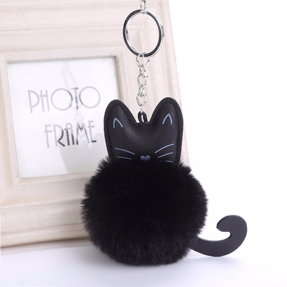 Cute Nation Accessories - NEW Cute Cat Pom Pom Handbag Charm / Keychain 10